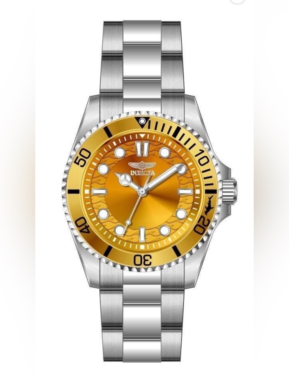 Invicta Pro Diver 34mm Unisex Watch — Golden Yellow Gradient